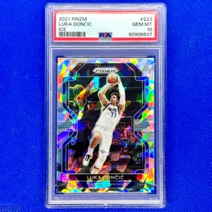 Panini Prizm Silver Ice Prizms LUKA DONCIC Card #223 SSP PSA 10 GEM MINT! STUD! - Picture 1 of 3