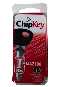 Hy-Ko MAZDA 100 Nickel Plated Programmable Chip Key I-MAZ100 Free Shipping - Foto 1 di 1