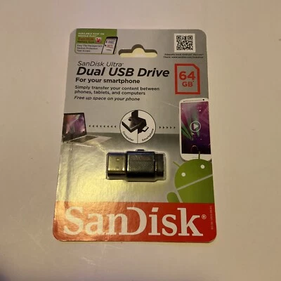 sandisk uttra dual usb drive for your smartphone 64 gb - Image 1 of 2