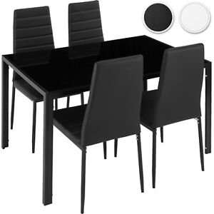 Conjunto de mesas y 4 sillas de comedor cocina tapicería sala de estar en