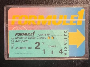 Seltene alte „Formule 1“-Tagesfahrkarte aus Paris (Sammlerstück, 1990er) - Bild 1 von 2