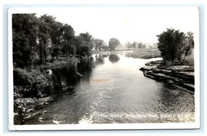 The Rocks Swimming Pool Mooers NY Clinton County RPPC Postkarte 1958 C1   - Bild 1 von 2