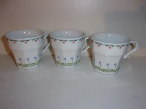 3 tazas planas de té de café Mikasa Bali Hai de 3 1/4" - #L9405 - Imagen 1 de 6