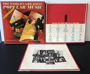 THE WORLD'S GREATEST POPULAR MUSIC 1963 Columbia 1p LP Box Set + Book VG+ - Picture 1 of 24