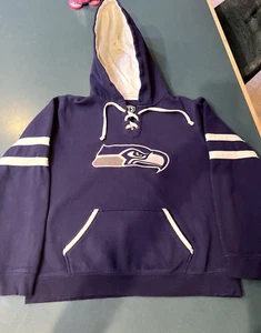 Sudadera con capucha Seattle Seahawks para mujer. Fútbol 12º Aficionado Azul. Talla Lg. ¡Muy lindo! - Imagen 1 de 10