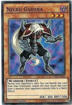 Necro Gardna THSF-EN034 Super Rare Yu-Gi-Oh Card 1st Edition New - Image 1 of 3