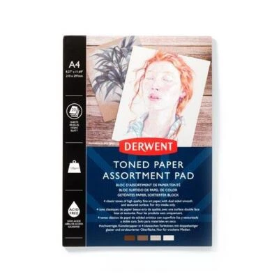 Derwent Mixed Toned Paper Sketch Drawing Pads - Image 1 of 4