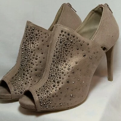 Zapatos Jennifer Lopez Jezabelle estrás iridiscente topo talla Tacón 7.5" med 4" Foto 1 de 4