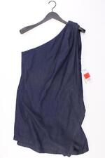 Mango One-Shoulder-Kleid Classic Kleid für Damen Gr. 42, L neu mit Etikett blau