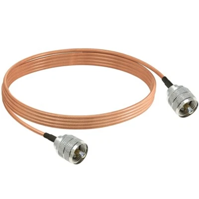RG400 PL259 UHF Male to UHF Male Connector Lot Double Shield Coax Coaxial Cable - Image 1 of 4