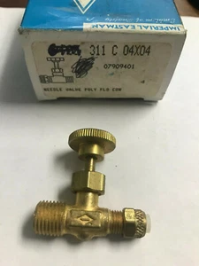 IMPERIAL EASTMAN 311-C04X04 1/4" x 1/4" NEEDLE VALVE FITTING - Picture 1 of 4