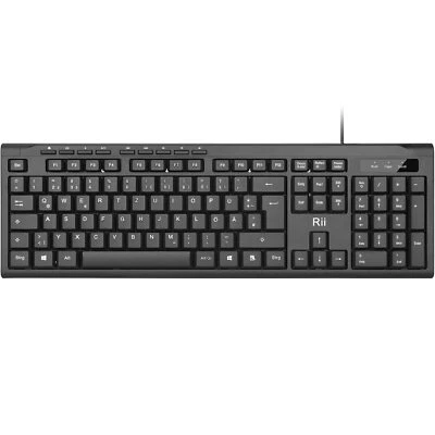 Tastatur Kabelgebunden PC Tastatur USB Business Slim Tastatur mit Kabel für C... - Bild 1 von 4