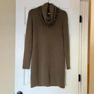 Catherine Malandrino Cowl Neck Embellished Sweater Dress sz S NWT - Picture 1 of 4
