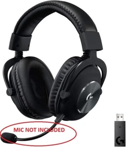 🎧Logitech G PRO X WIRELESS Lightspeed Gaming Headset Gen 1 - Black- NO MIC🎧 - Picture 1 of 11