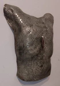 "ENLIGHTENMENT" stoneware male torso, wall hanging - Picture 1 of 1