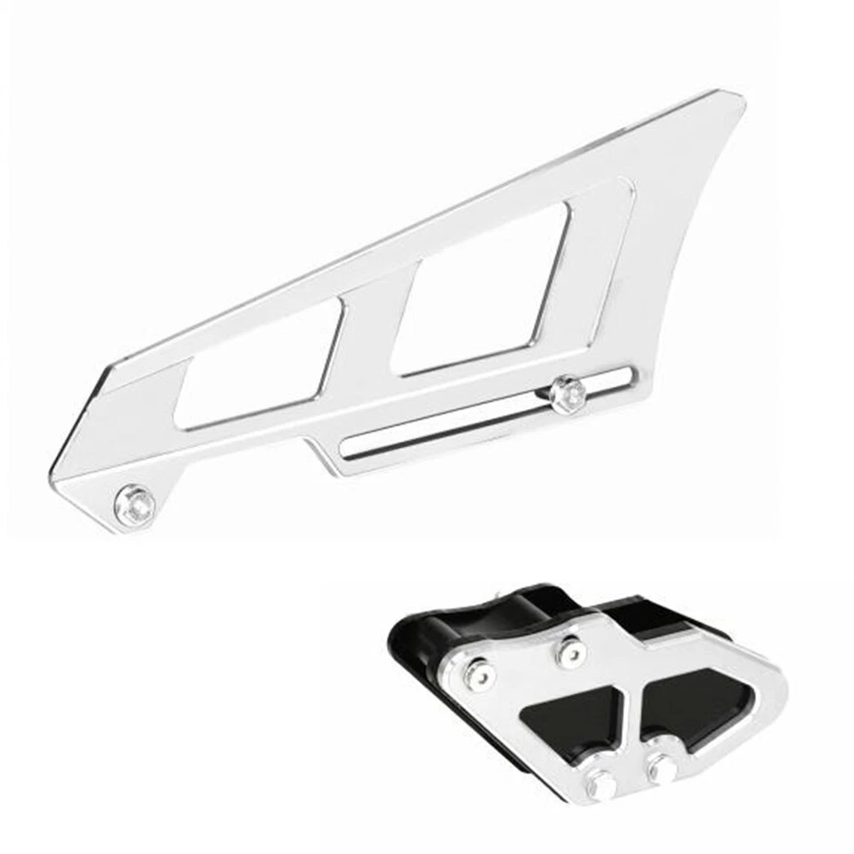 Juego de protector de cadena de plata grabado 3D para KAWASAKI KLX 125 150 140 Foto 1 de 4