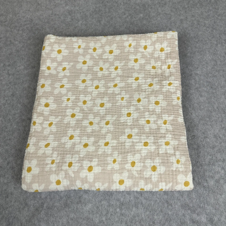 Пеленальное одеяло из органического хлопка Alimrose маргаритка прибл. 47 x 45 устойчивый мягкий - Изображение 1 из 4