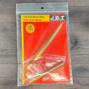 Juego de abrecartas enchapado en oro de 24 quilates estilo Mont Blanc de JET Equipment & Tools - Imagen 1 de 4