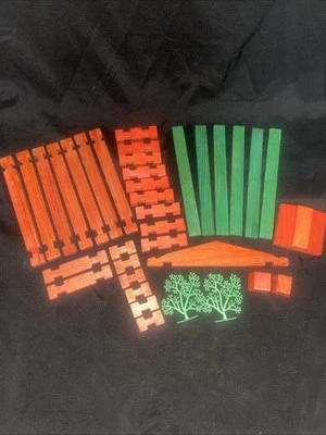 Lincoln Logs Lot Of 34 Pcs.  - Image 1 of 4