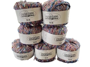 CASCADE YARNS Ice, Lot Of 7 Ladder/trellis Yarn, Color 1424 - Picture 1 of 5