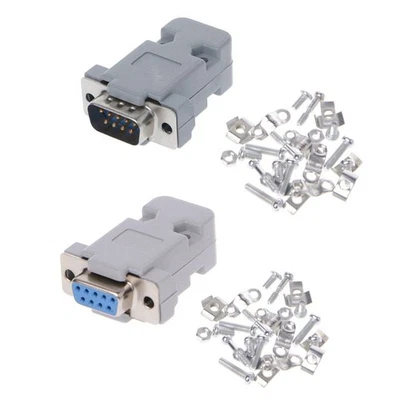 5Sets 9Pin Male/Female D-Sub Plug Solder Connector RS232 Serial DB9 for w/ for G - Image 1 of 4
