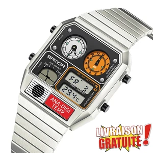 Sanda 3192 Armbanduhr Herren Retro Metall 50M - Bild 1 von 3