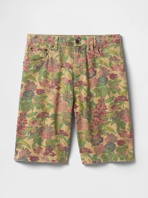 Pantalones Cortos GAP Para Hombres Algodón Lona Diseño Hojas Florales Talla 32 con 9 entrepiernas NUEVO Foto 1 de 4