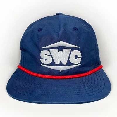 Sombrero Richardson 256 Umpqua SWC Conferencia Suroeste NCAA Cuerda Snapback Azul Nuevo sin Etiquetas Foto 1 de 4