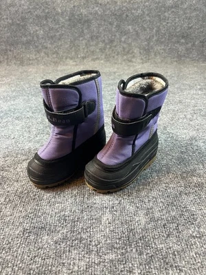 LL Bean Botas de Nieve Juveniles Talla 7 Púrpura Cierre de Gancho y Lazo Foto 1 de 4