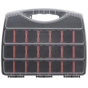 Screw Organiser DIY Storage Case, Small Parts Tool Box, 18 Divider Inserts UK - Picture 1 of 9