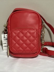 Bandolera INC International Concepts Hadli acolchada con cremallera, Cayenne nueva con etiquetas nueva $49 - Imagen 1 de 2