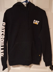Sudadera con capucha CAT Caterpillar construcción pesada para hombre mediana negra con capucha - Imagen 1 de 9