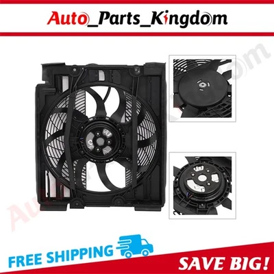 Electric Radiator Cooling Fan Assembly For 2001 2002 2003 BMW 530i 611240 - Image 1 of 4