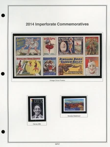UNITED STATES - IMPERF - Mystic Heritage Album Page Lot #24 - CIRCUS - $$$ - Picture 1 of 1