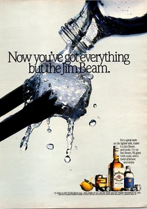 Ephemera 1987 Vintage Print Ad Jim Beam Kentucky Bourbon & Soda Full Page Color - Bild 1 von 1