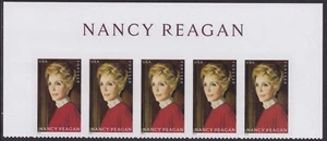 US 5702 Nancy Reagan F header strip 5 MNH 2022 - Picture 1 of 1