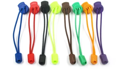 No Tie Shoe Laces Lazy Elastic Round Shoelaces Lock Adults Kids Sports Trainers  - Image 1 of 2