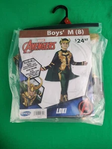 Marvel Avengers LOKI Boy Medium 8 Full Costume Cosplay Villain Play Dress Up - Picture 1 of 11