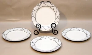 Madison Avenue Collection by 10 Strawberry Street ~ 7.5" Side Plates ~ Set of 4 - Picture 1 of 3