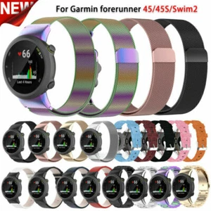 Pulsera de nailon/silicona/acero inoxidable para Garmin Forerunner 45 45 45S Swim 2 correa de repuesto - Imagen 1 de 47