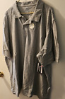 Faded Glory Polo Shirt Mens 4XL XXXXL 58-60 Gray Short Sleeve New with tags  DL