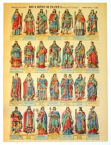 BILD VON EPINAL PELLERIN KÖNIGE & KÖNIGINNEN VON FRANKREICH Merowinger Nr. 1397 ALT   - Bild 1 von 1