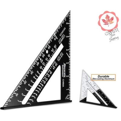 Ergonomic Carpenter Square with Permanent Scale and Convenient Design - 7 inch - Image 1 of 4