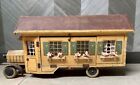 Antique Gottschalk Wood Dollhouse Bus