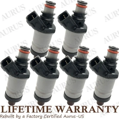 Inyectores de combustible Keihin x6 OEM para 1996 1997 1998 Acura TL 3,2 L V6 06164 P2A 000 Foto 1 de 4