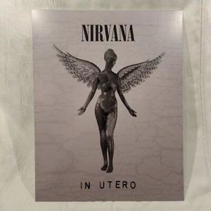 Juego de impresión de póster enmarcable Nirvana Kurt Cobain 3 piezas blanco y negro 11x14 - Imagen 1 de 3