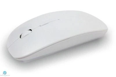 WHITE Super Slim Optical Wireless Mouse Slimline Mice 2.4G 10m Range 1600 DPI - Image 1 of 2