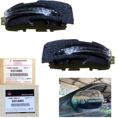 2pcs (LH) (RH) Genuine Side Mirror light Mitsubishi Triton Pajero O - Image 1 of 4