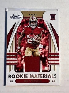Trey Sermon 2021 ABSOLUTE "ROOKIE MATERIALS" RC JSY #ARM-TSE SAN FRANCISCO 49ERS - Picture 1 of 2