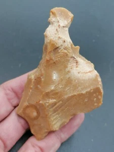 Mittelpaläolithikum Neandertaler Frankreich schöner mausterischer Schaber exzentrische Form - Bild 1 von 18